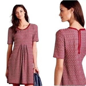 COPY Women’s Maeve for Anthropologie Dora Textured Knit Mini Dress in Red XS